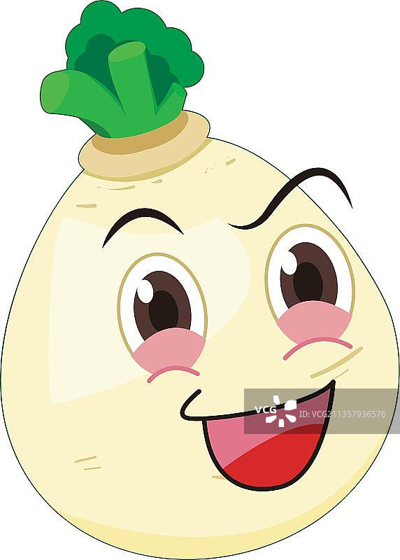 手绘白萝卜图片素材