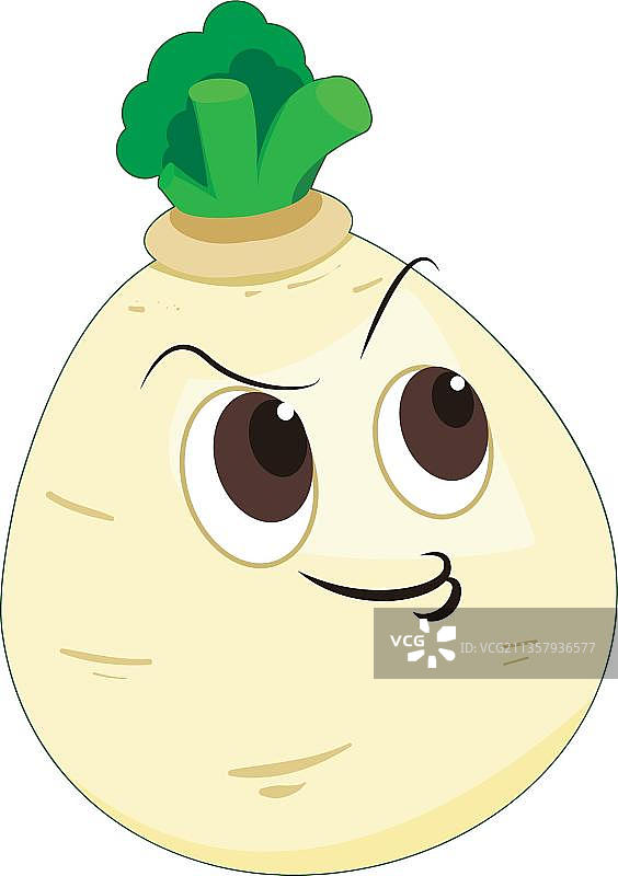 手绘白萝卜图片素材