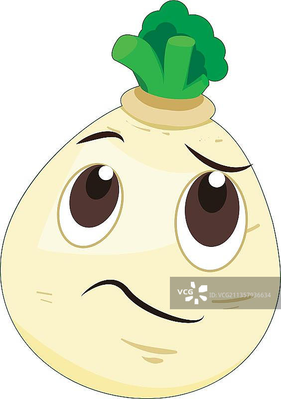 手绘白萝卜图片素材