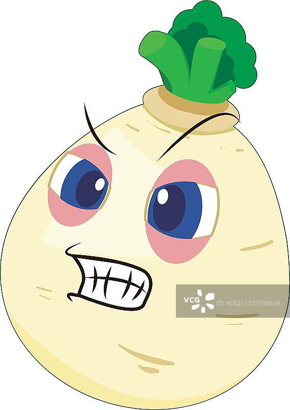 手绘白萝卜图片素材