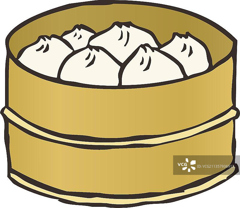 手绘饺子图片素材