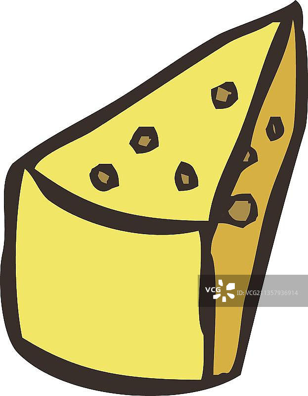 手绘奶酪图片素材