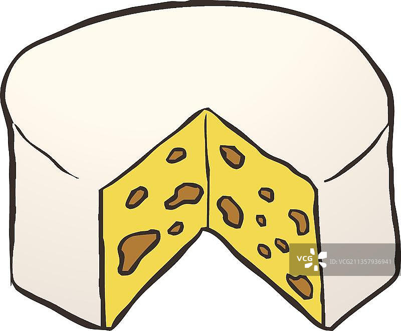 手绘奶酪图片素材