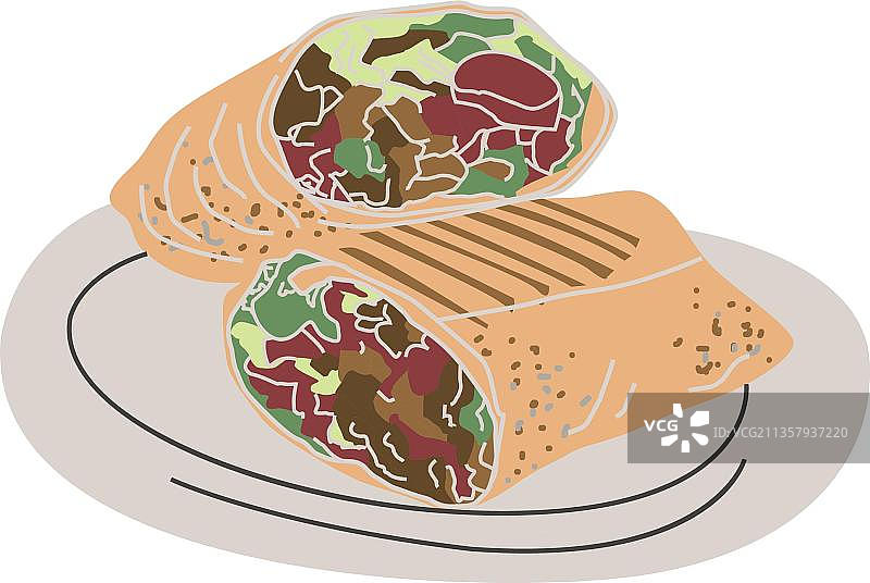 手绘玉米煎饼图片素材