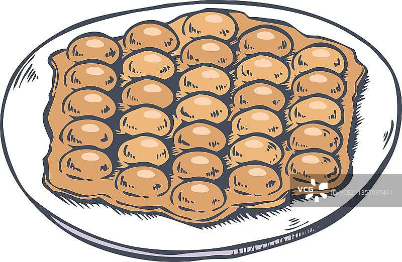 卡通香港蛋泡芙图片素材