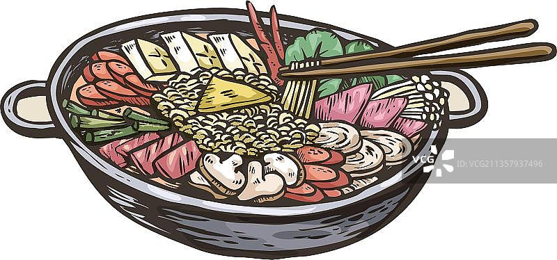 卡通 jjigae图片素材