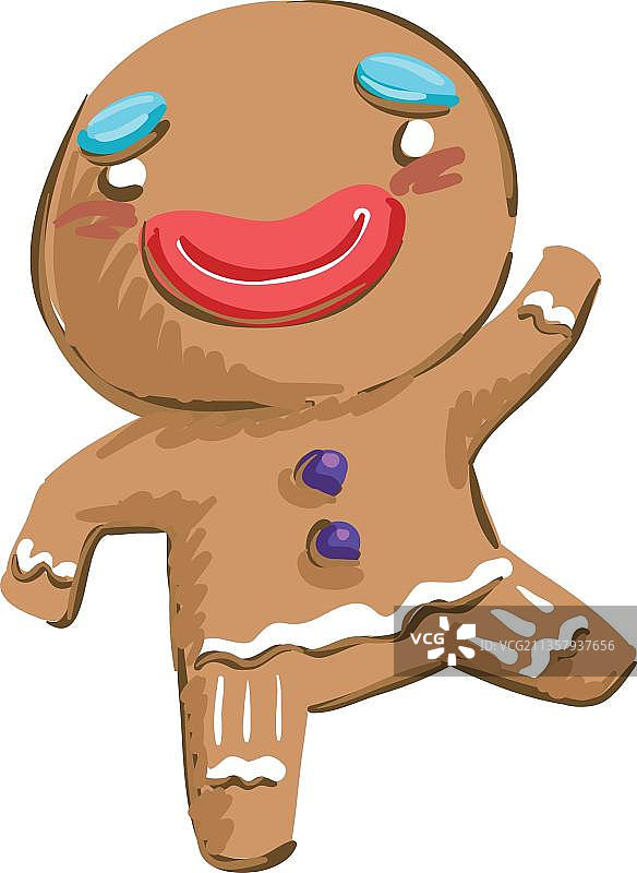 卡通姜饼人图片素材