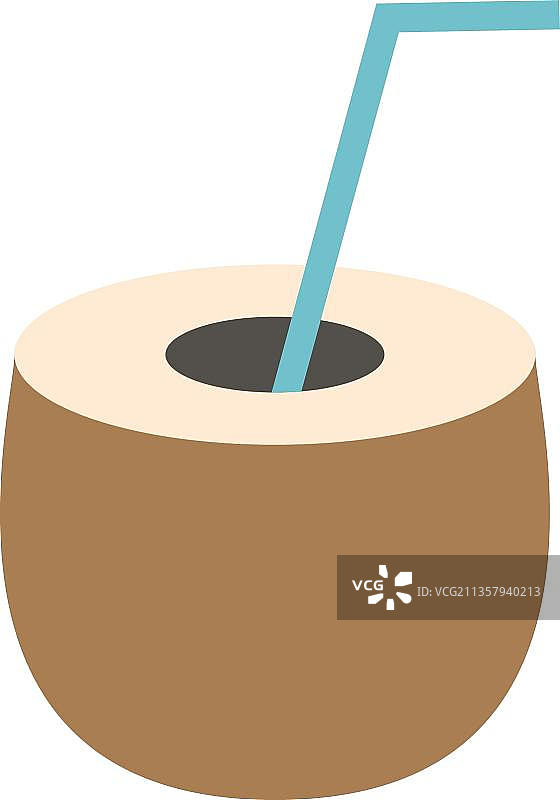 平板椰子汁图片素材