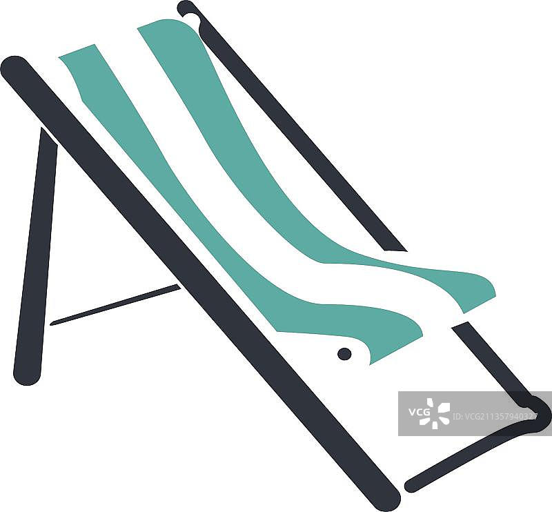 平面沙滩椅图片素材