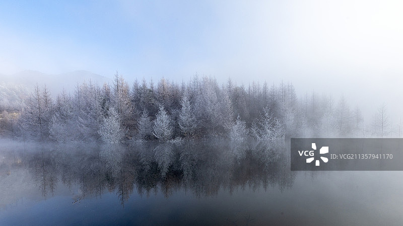 重庆红池坝雾凇奇景图片素材