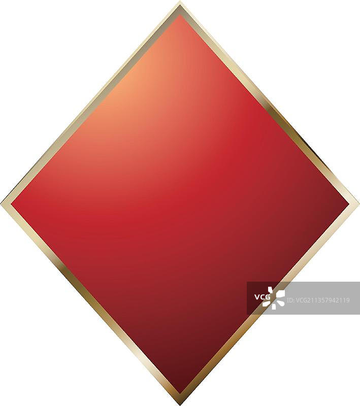 红色菱形形状图片素材
