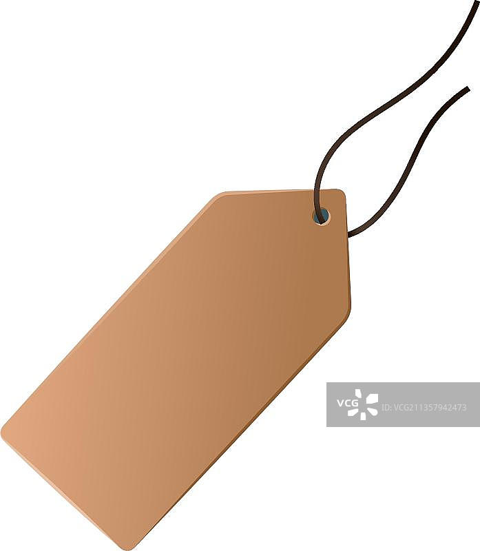 布朗空白标签图片素材