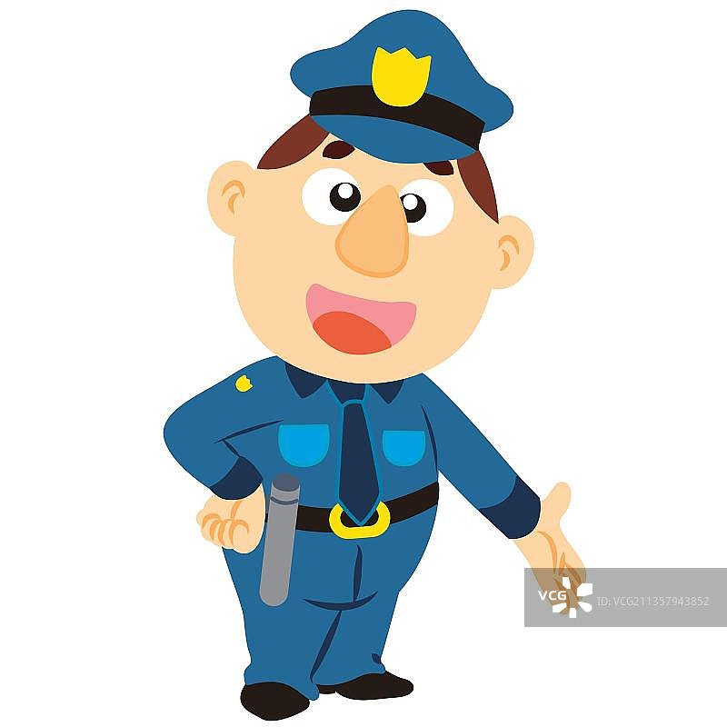 警察介绍东西图片素材