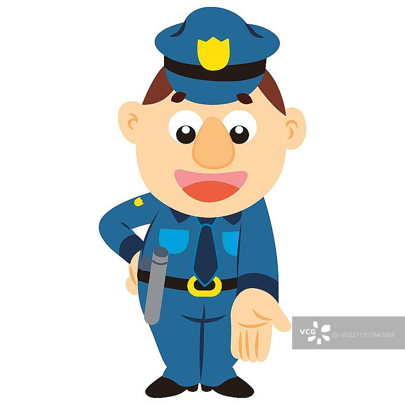 警察向下图片素材