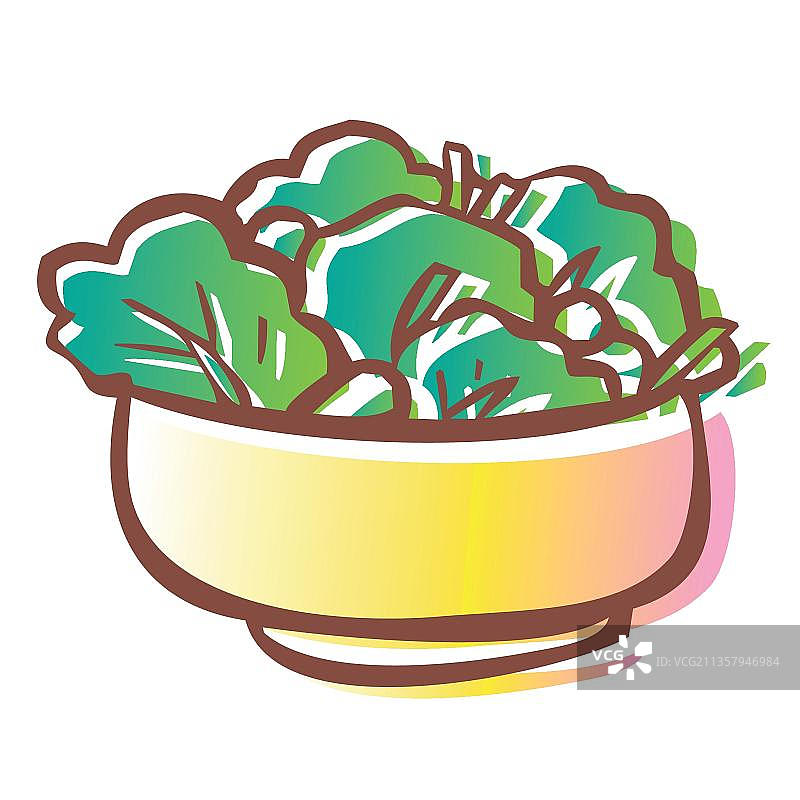 一碗沙拉图片素材