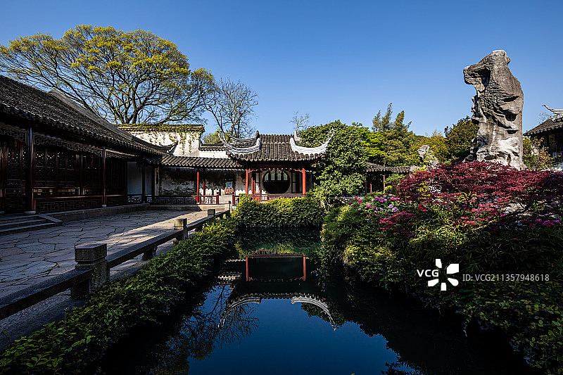 江苏苏州园林留园图片素材