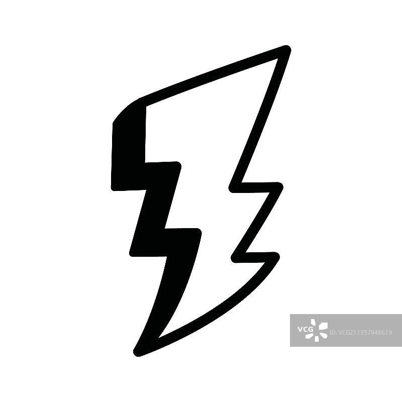 闪电图标图片素材