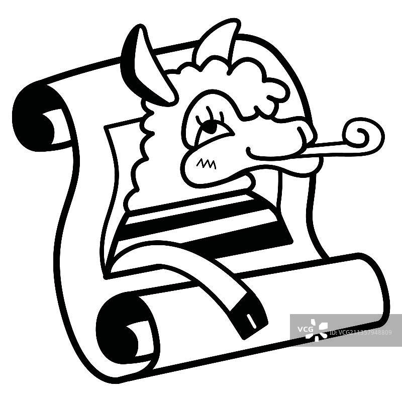 羊驼在通缉令上图片素材