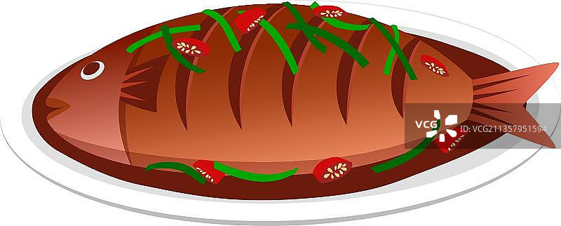 农历新年糖醋鱼图片素材