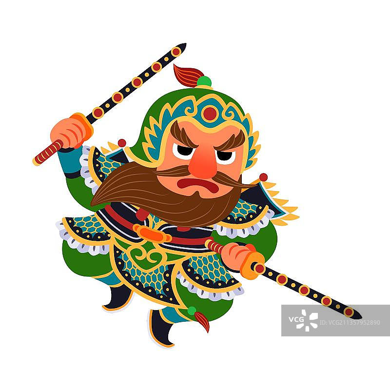 门神插图图片素材