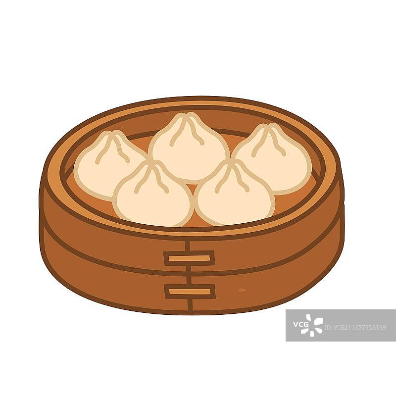 蒸小笼包图片素材