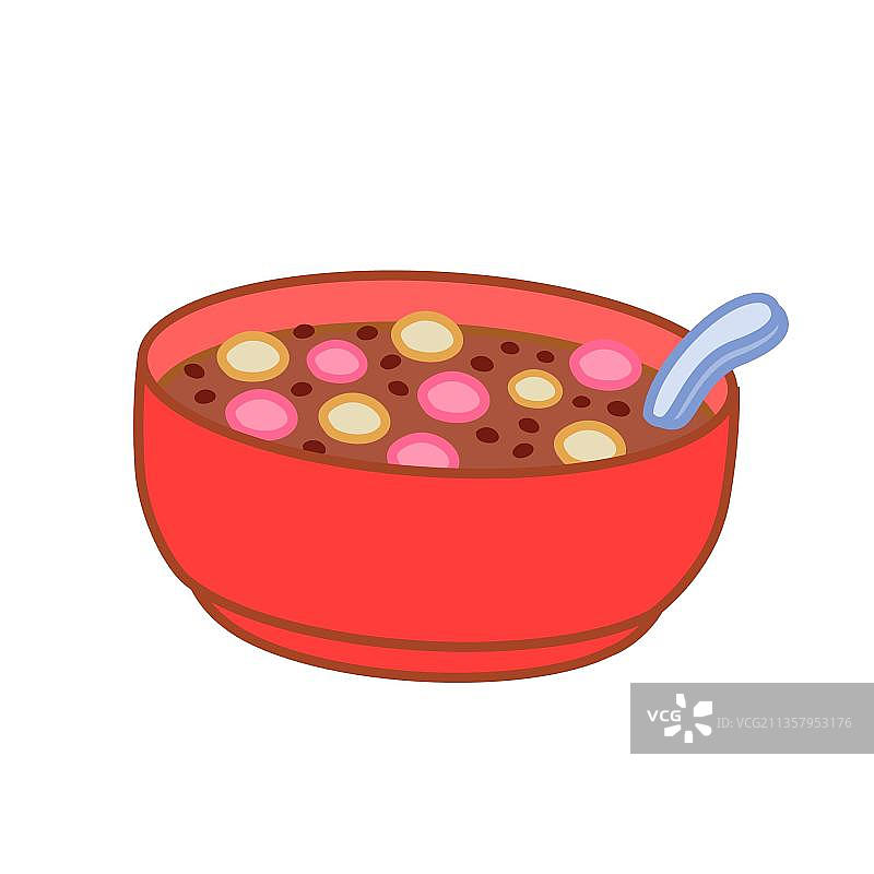 红豆汤汤圆图片素材