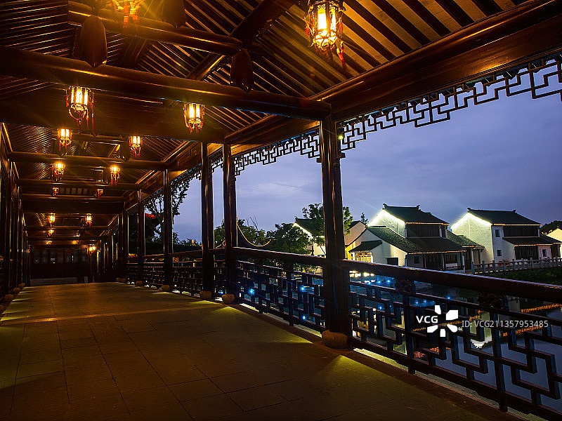 江苏省苏州市吴中区-甪直古镇图片素材