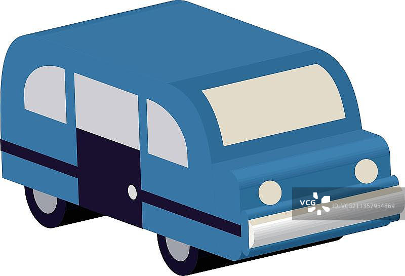 等距蓝色汽车图片素材