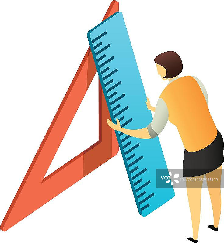 等距上班族图片素材