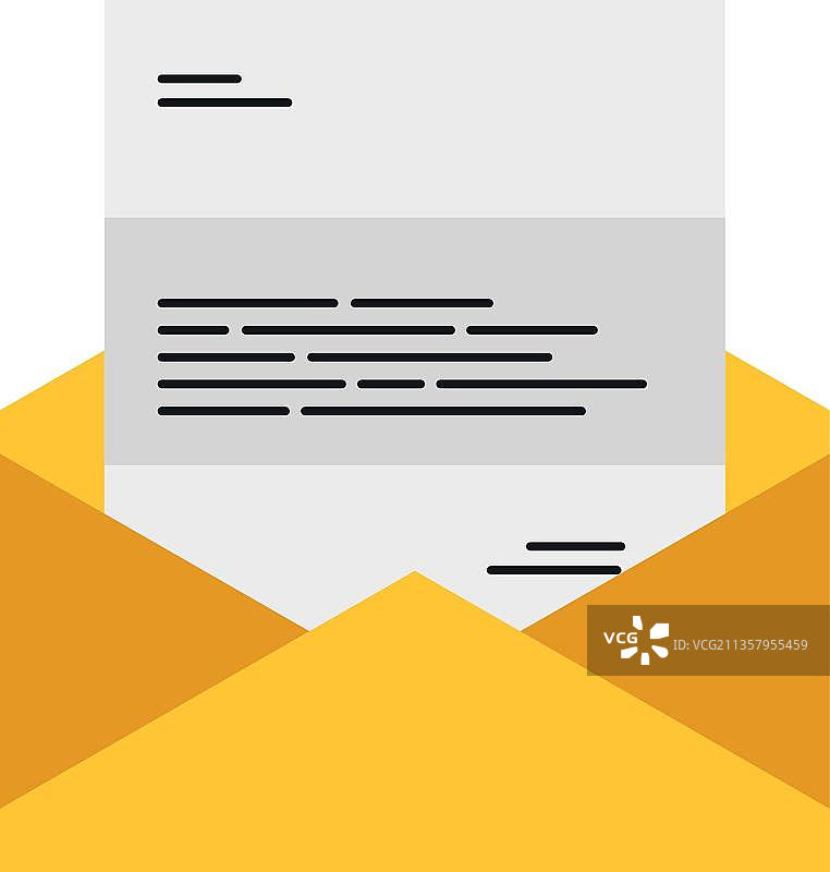 平的风格的信图片素材