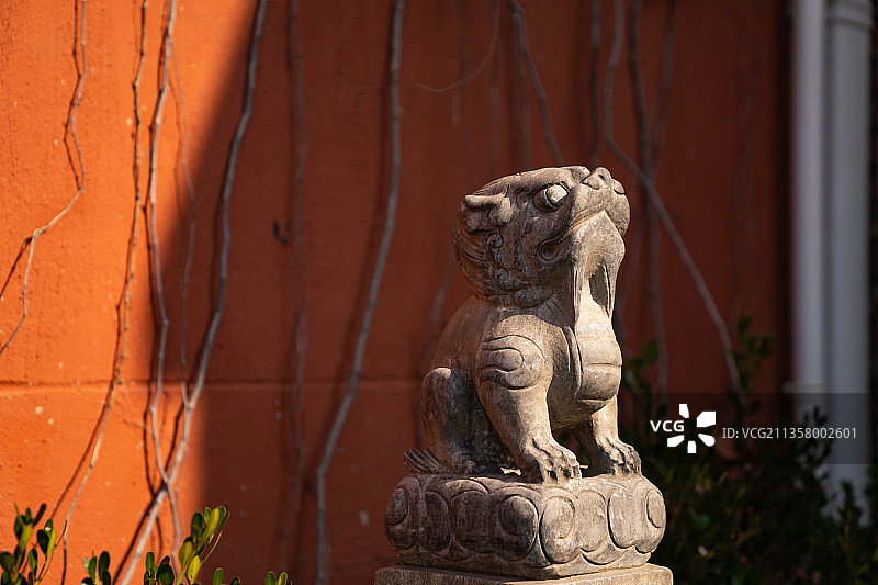 石雕龙生九子图片素材