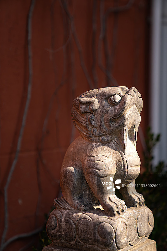 石雕龙生九子图片素材