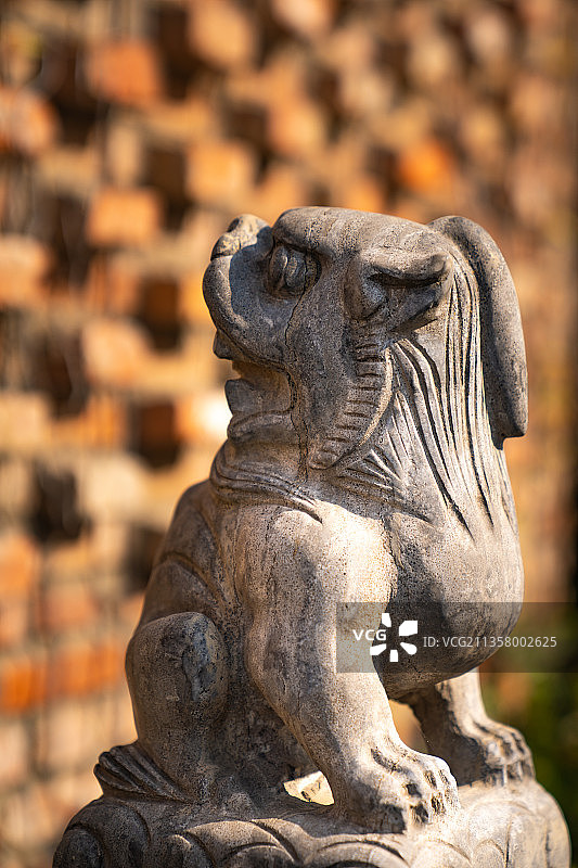 石雕龙生九子图片素材