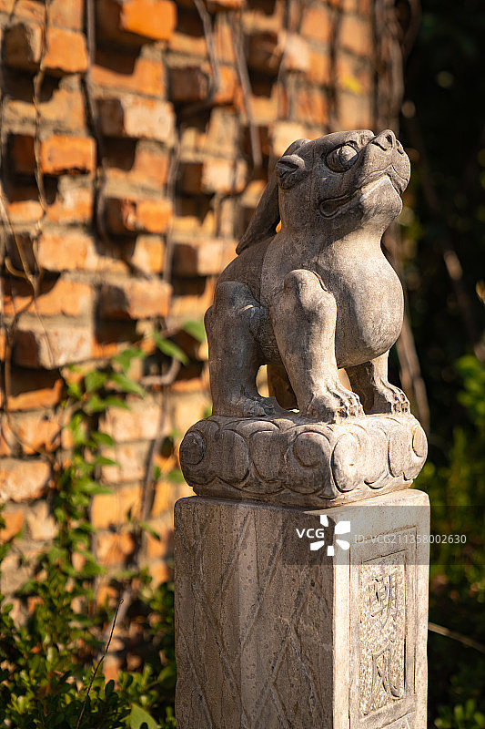 石雕龙生九子图片素材