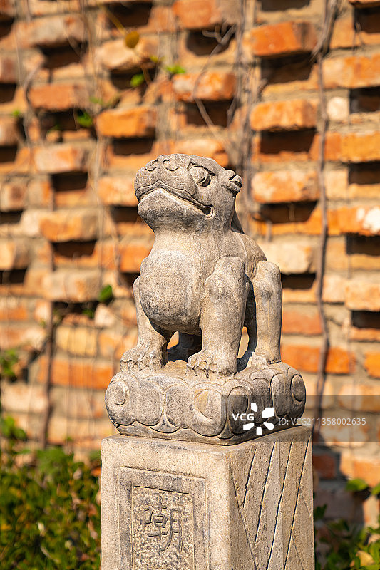 石雕龙生九子图片素材