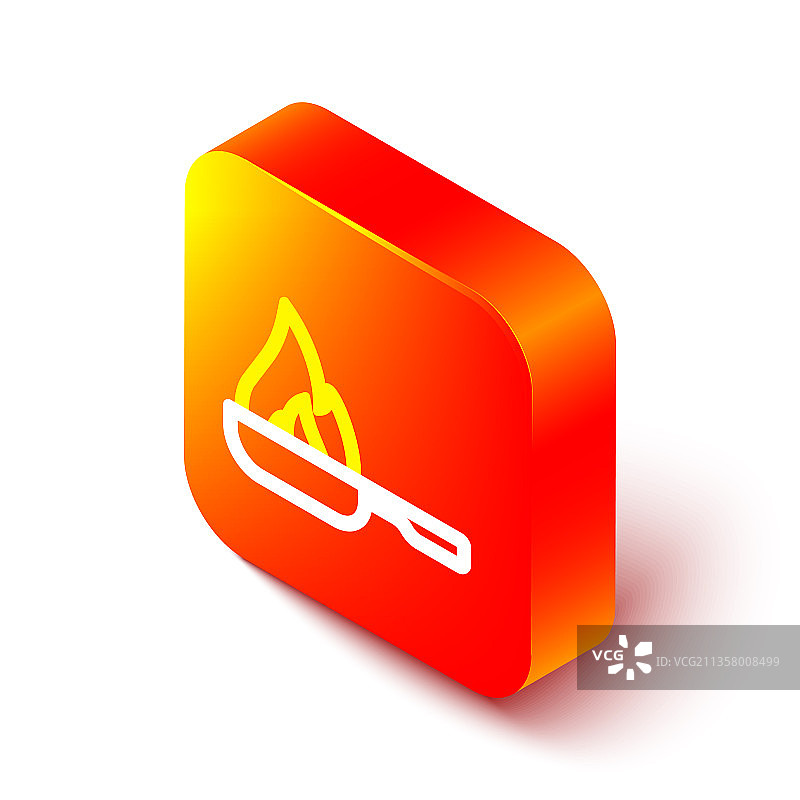 2.5D线条煎锅图标，白色背景图片素材