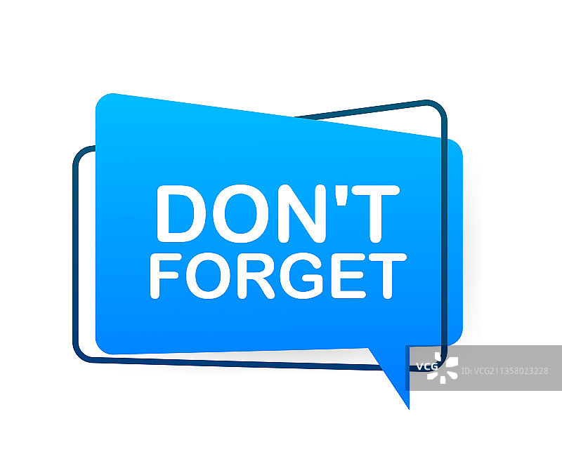 带有“别忘记”字样的喇叭图片素材