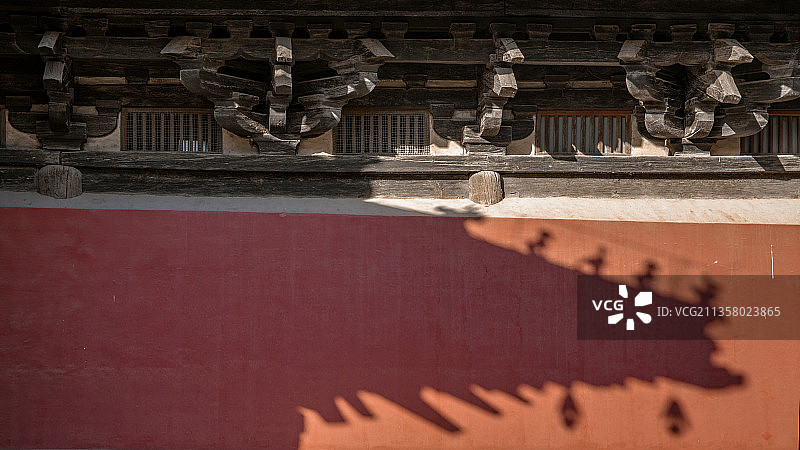 河北正定隆兴寺摩尼殿斗拱图片素材