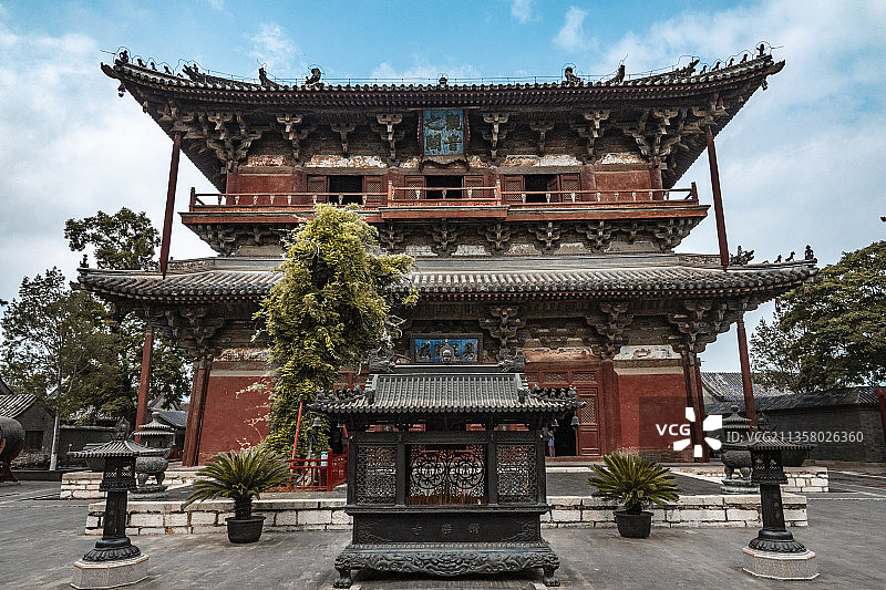 天津蓟县独乐寺观音阁图片素材