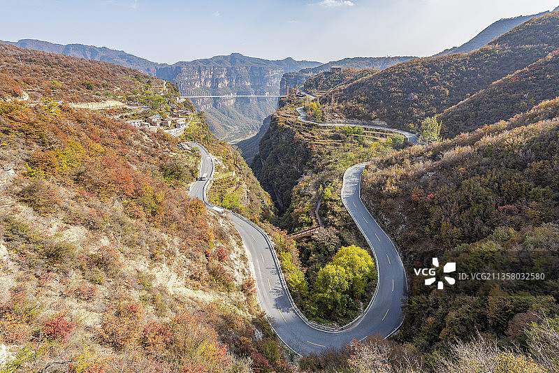 河南林州市石板岩太行大峡谷太行天路风景区图片素材