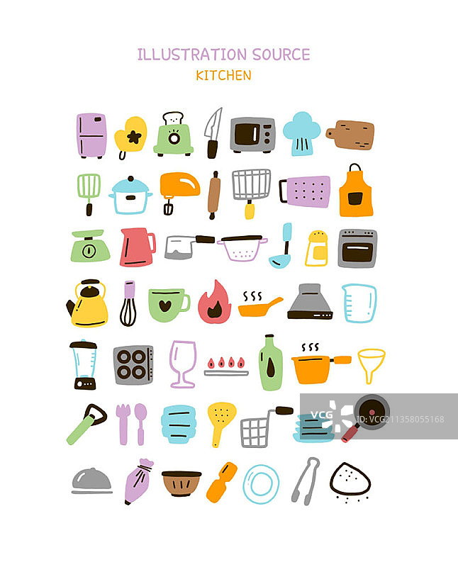 可爱的厨房相关图案图片素材