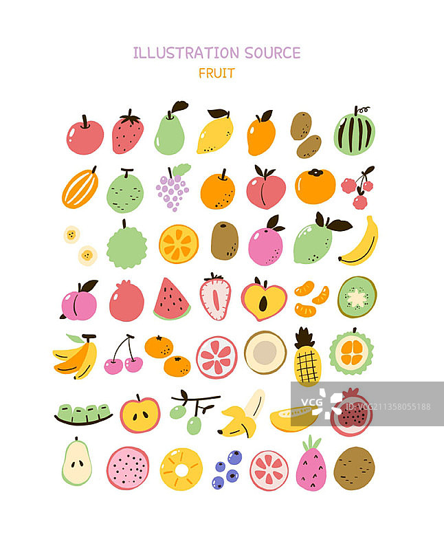 可爱水果符号图片素材