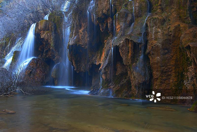 西班牙昆卡省库埃沃河自然公园图片素材