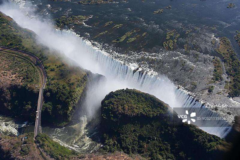 维多利亚瀑布，赞比西河，津巴布韦，非洲图片素材