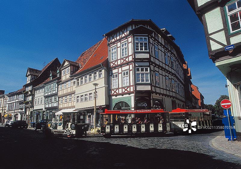 德国奎德林堡老城，萨克森-安哈尔特州，联合国教科文组织世界遗产图片素材