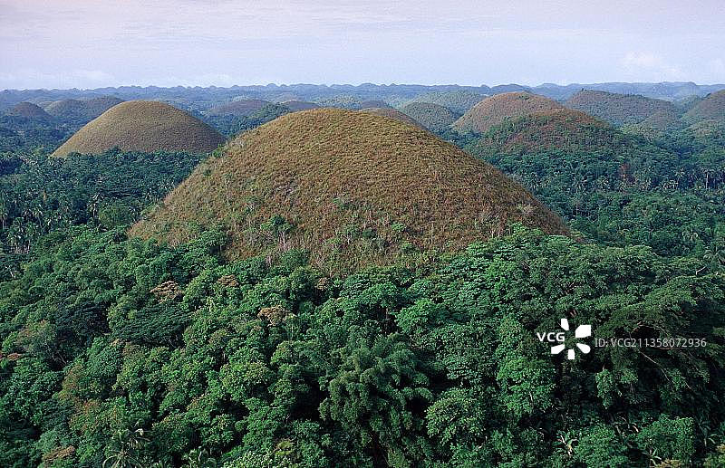 亚洲菲律宾薄荷岛巧克力山图片素材