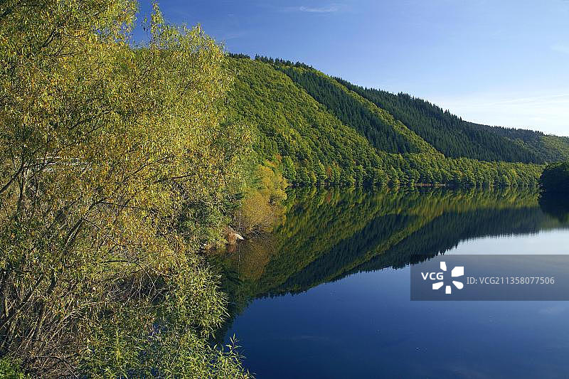 克尔梅特，上湖，鲁尔贝格，埃ifel国家公园，德国北莱茵-威斯特法伦图片素材