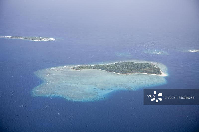 马绍尔群岛艾灵拉普拉普环礁，太平洋，密克罗尼西亚，大洋洲图片素材