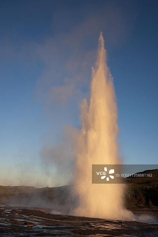 欧洲冰岛斯特罗克间歇泉热区图片素材
