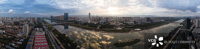 太原 万柏林区 迎泽大街 迎泽大桥  博物院 汾河 图书馆图片素材